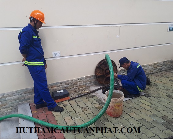 Hút hầm cầu tại Cụm CN An Thạnh